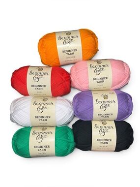 🌟NEW🌟 Yarn Bee Beginner Bee Yarn Lot - 7 Skeins